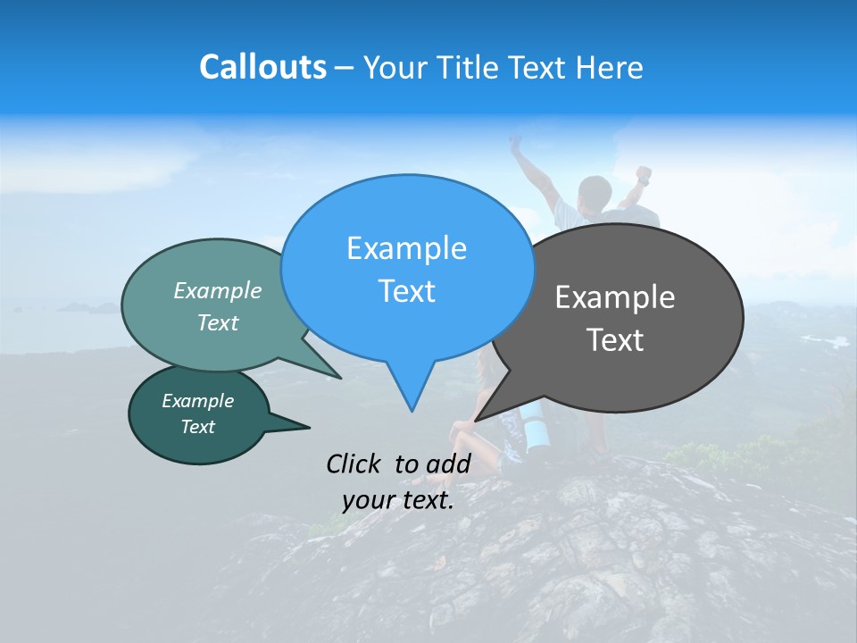 View Climber Trekking PowerPoint Template