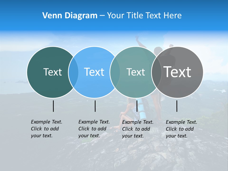 View Climber Trekking PowerPoint Template
