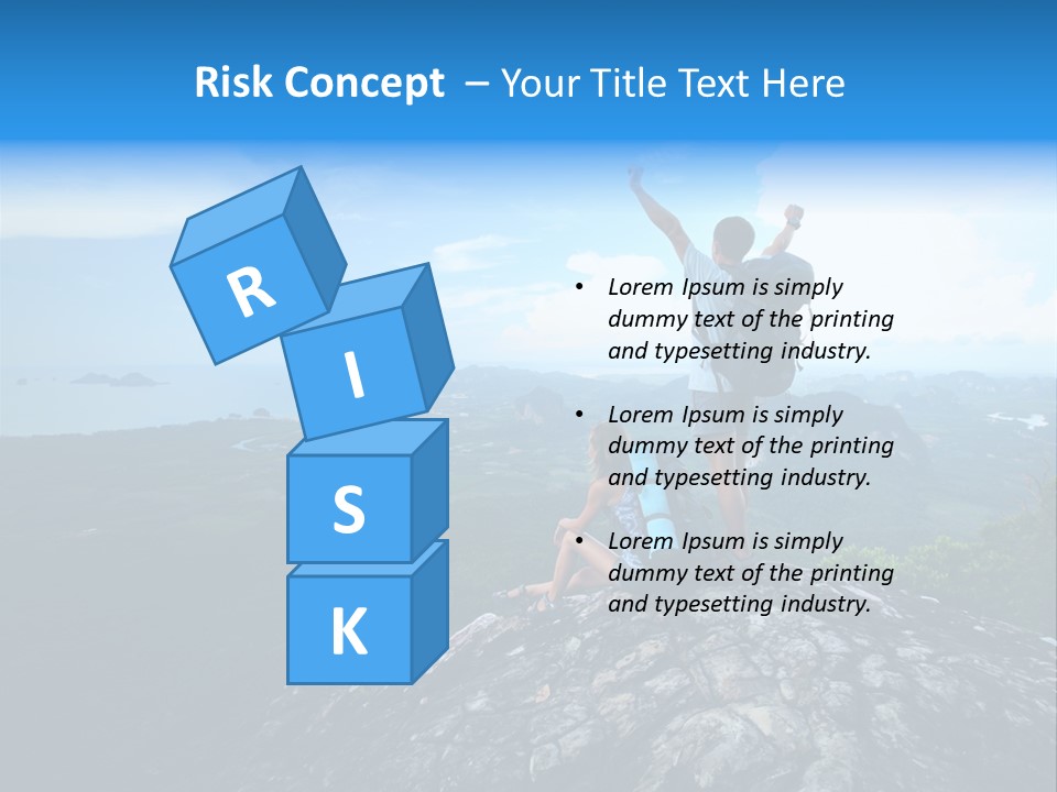 View Climber Trekking PowerPoint Template