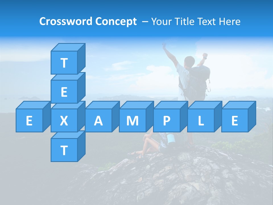 View Climber Trekking PowerPoint Template
