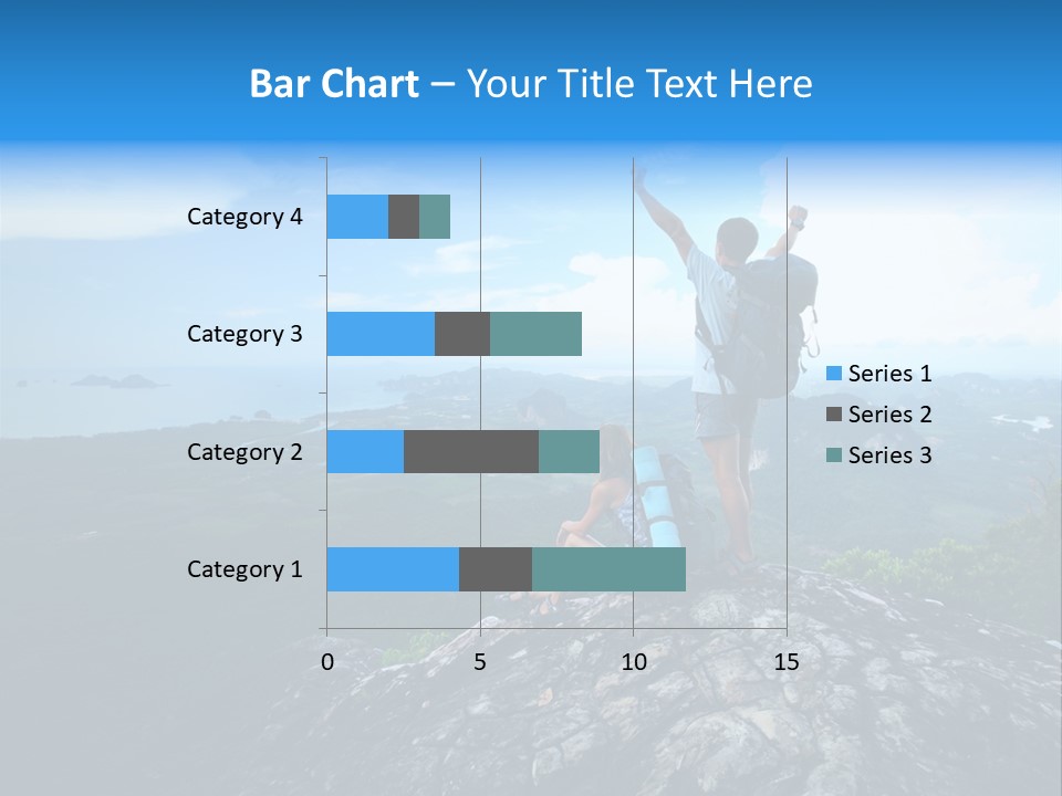 View Climber Trekking PowerPoint Template