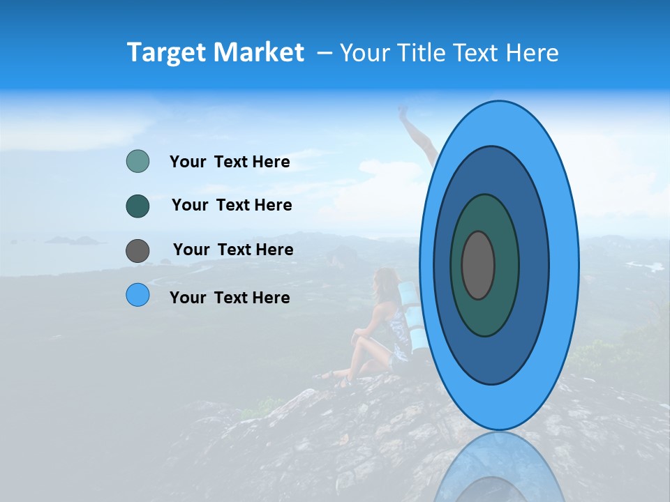 View Climber Trekking PowerPoint Template