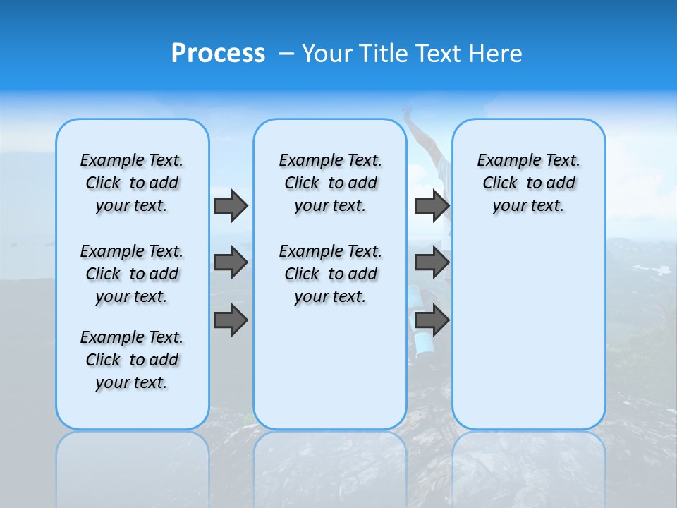 View Climber Trekking PowerPoint Template