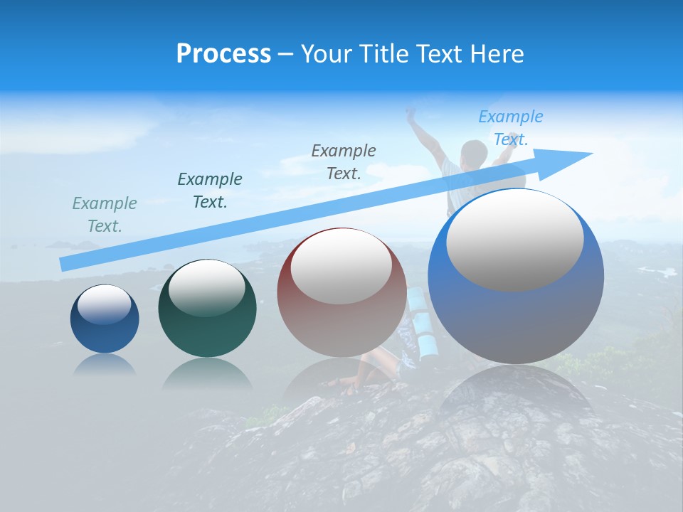 View Climber Trekking PowerPoint Template