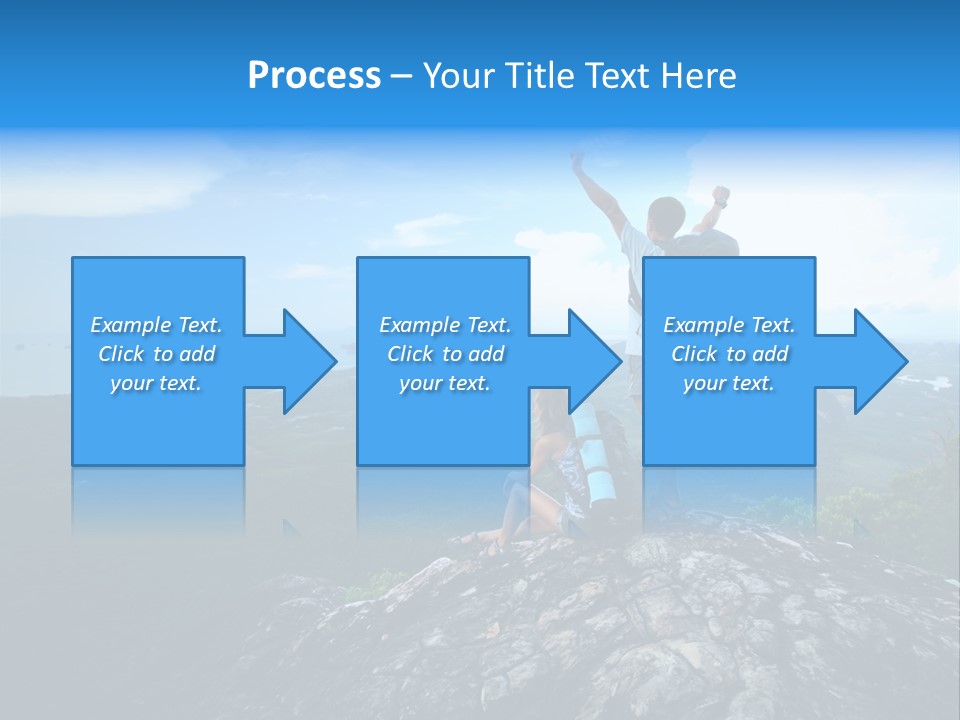 View Climber Trekking PowerPoint Template