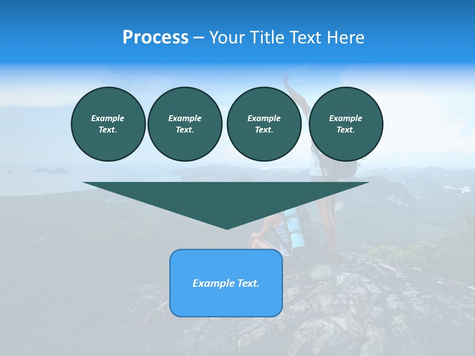 View Climber Trekking PowerPoint Template