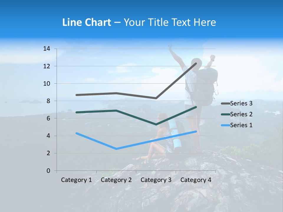 View Climber Trekking PowerPoint Template
