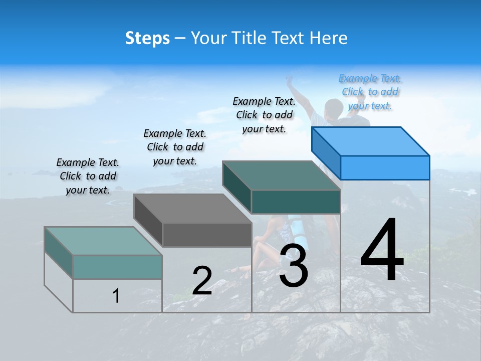 View Climber Trekking PowerPoint Template