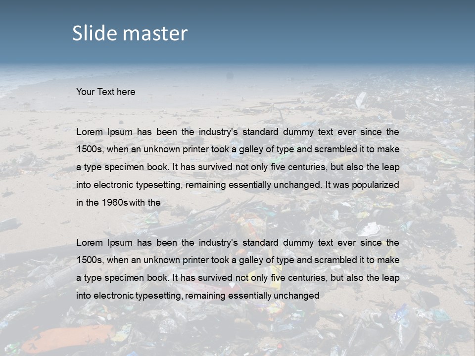 Shore Problem Nature PowerPoint Template