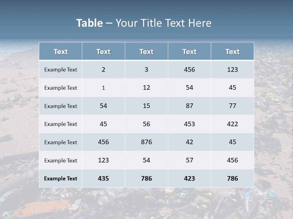 Shore Problem Nature PowerPoint Template