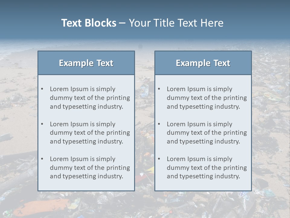 Shore Problem Nature PowerPoint Template