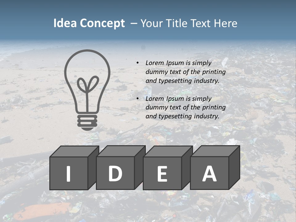 Shore Problem Nature PowerPoint Template