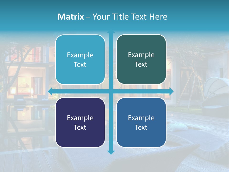 Gazebo Garden Sunset PowerPoint Template