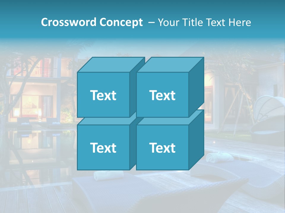 Gazebo Garden Sunset PowerPoint Template