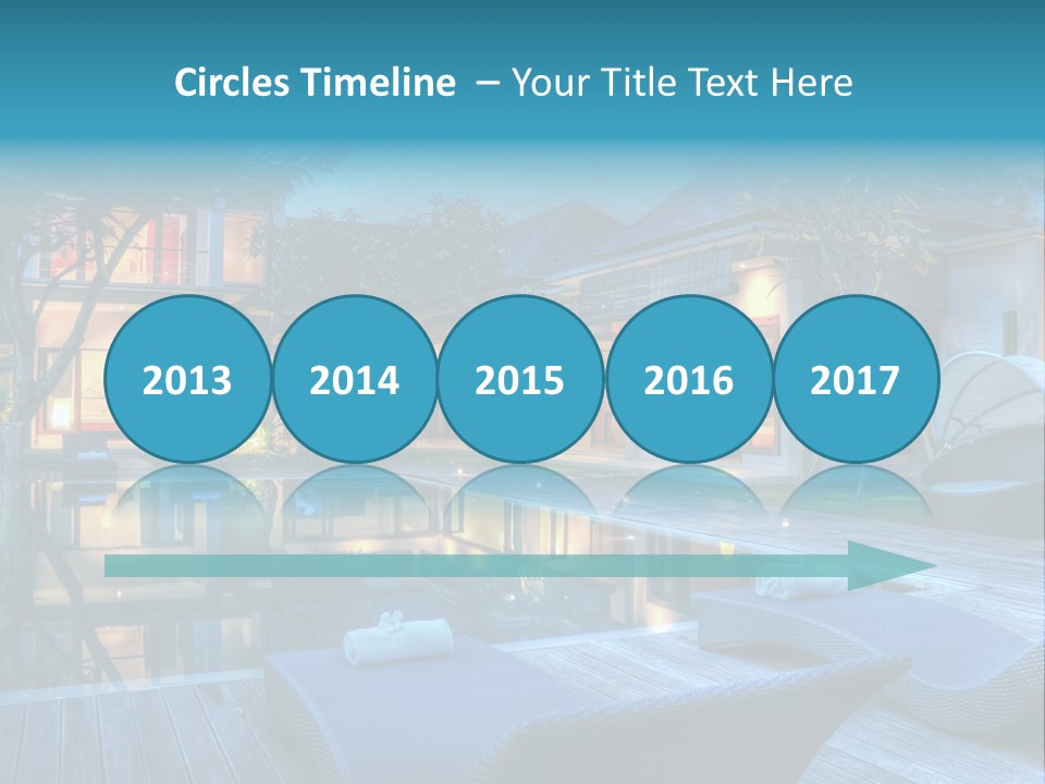 Gazebo Garden Sunset PowerPoint Template