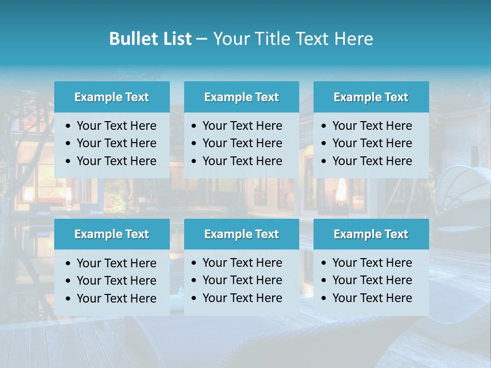 Gazebo Garden Sunset PowerPoint Template
