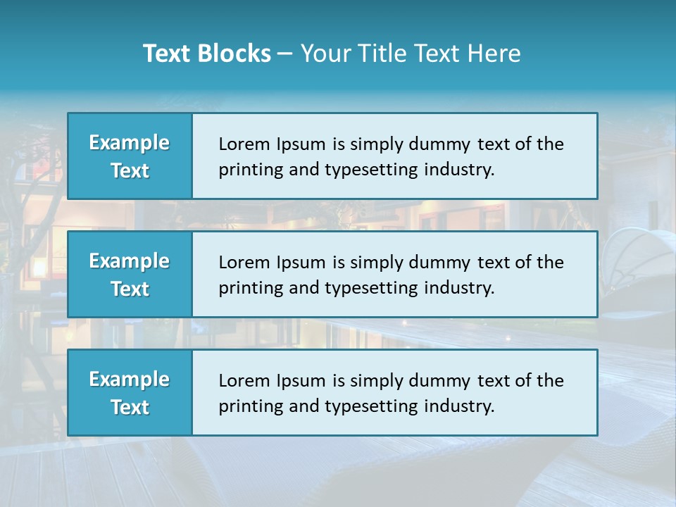 Gazebo Garden Sunset PowerPoint Template