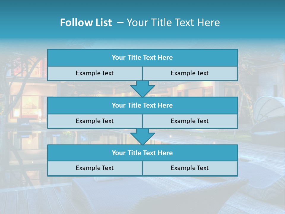 Gazebo Garden Sunset PowerPoint Template