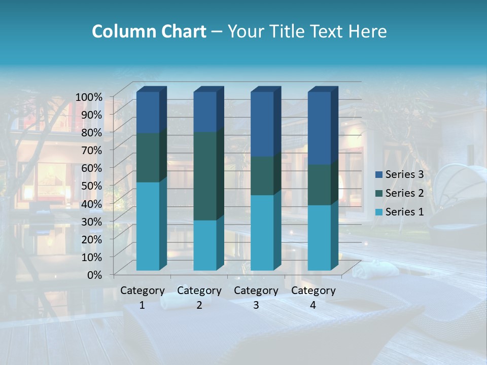 Gazebo Garden Sunset PowerPoint Template