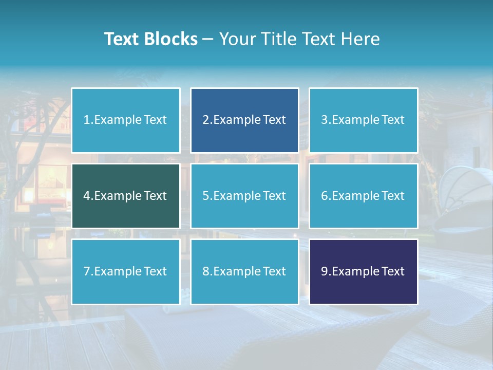 Gazebo Garden Sunset PowerPoint Template