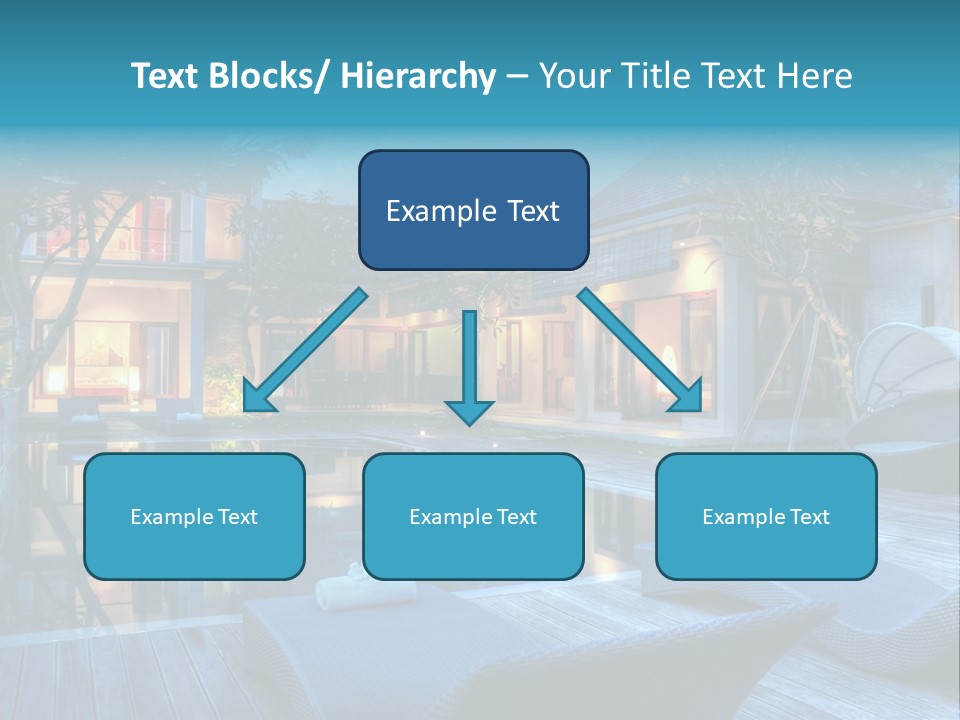 Gazebo Garden Sunset PowerPoint Template