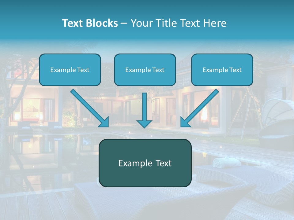 Gazebo Garden Sunset PowerPoint Template