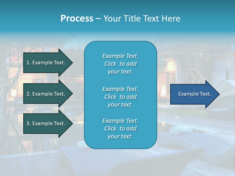 Gazebo Garden Sunset PowerPoint Template