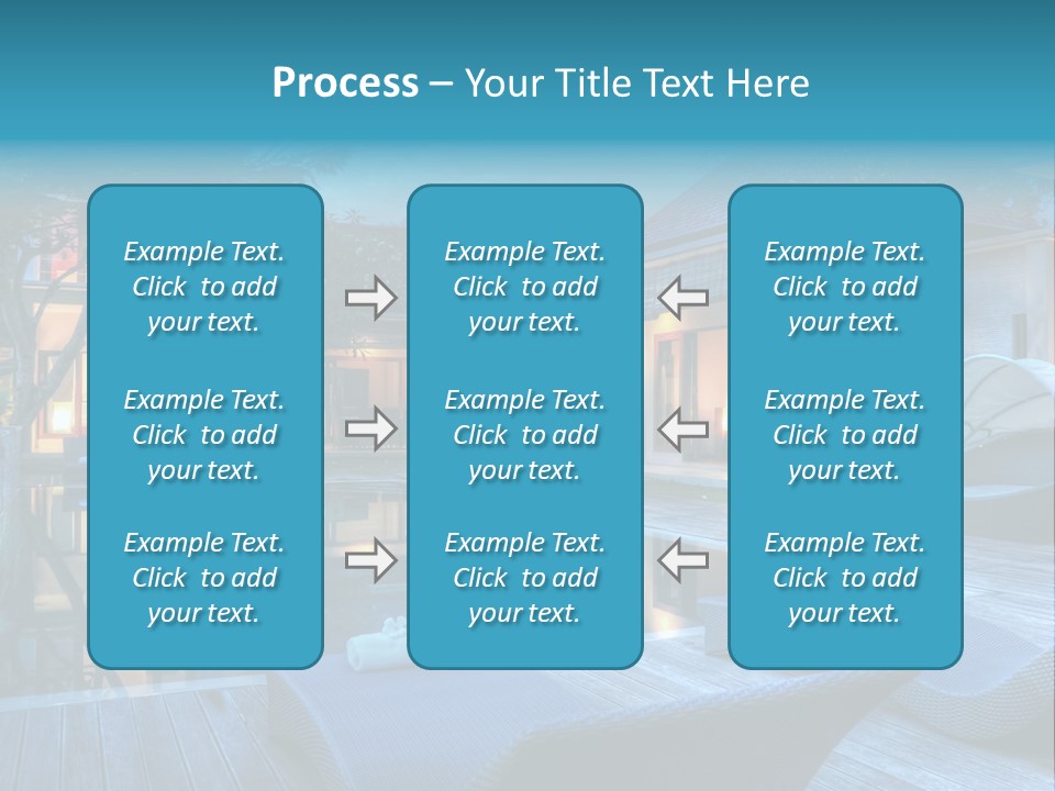 Gazebo Garden Sunset PowerPoint Template