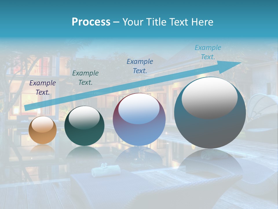 Gazebo Garden Sunset PowerPoint Template