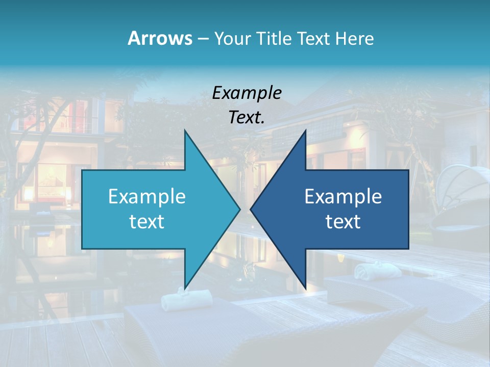 Gazebo Garden Sunset PowerPoint Template