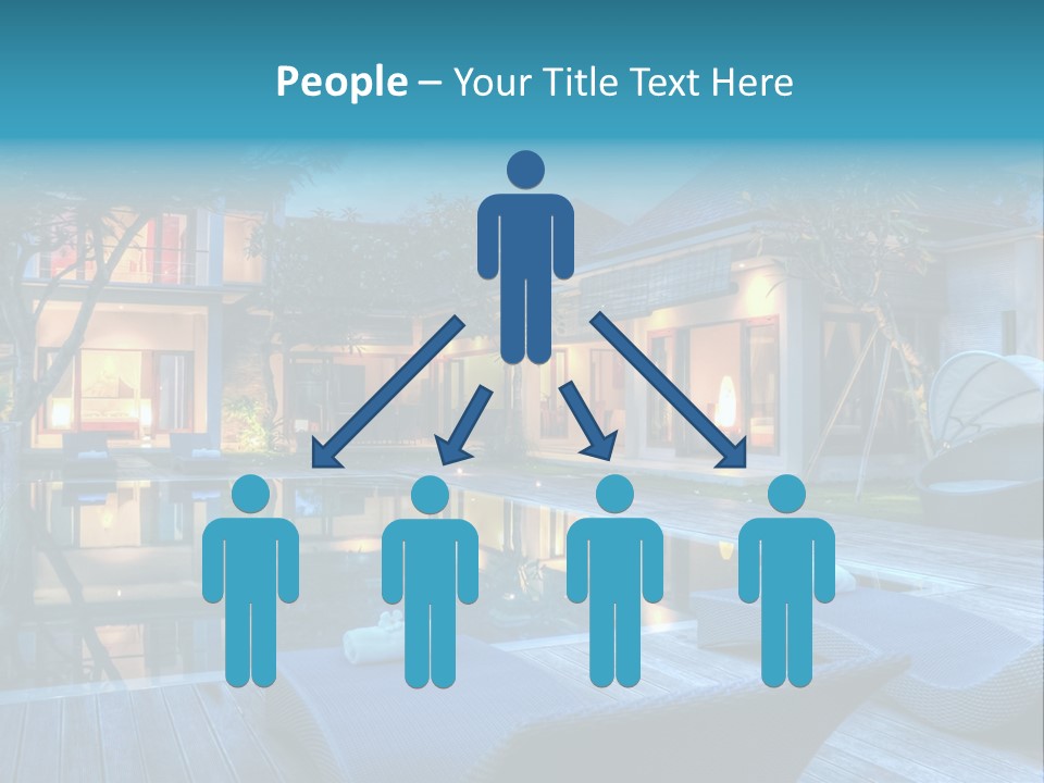 Gazebo Garden Sunset PowerPoint Template