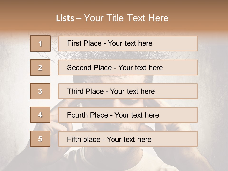 Work Temple Chaos PowerPoint Template