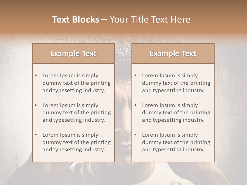 Work Temple Chaos PowerPoint Template