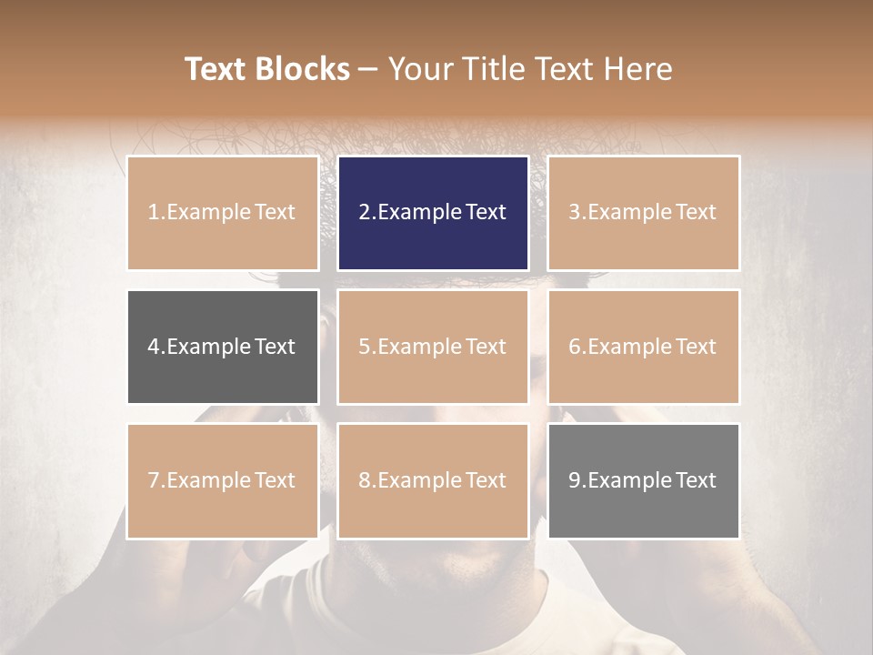 Work Temple Chaos PowerPoint Template
