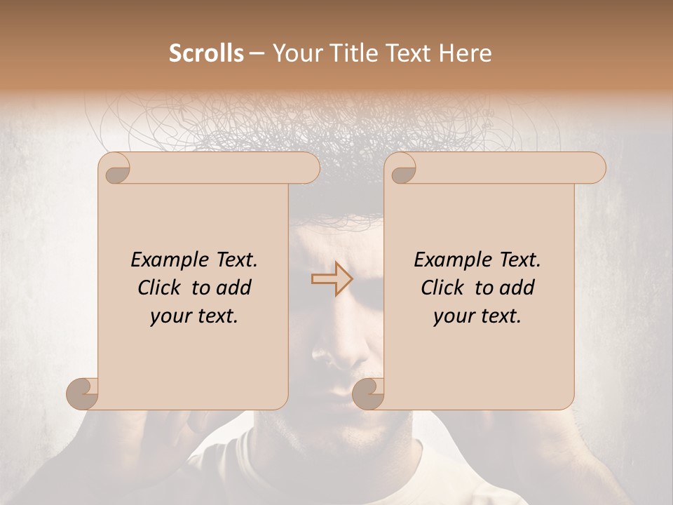Work Temple Chaos PowerPoint Template