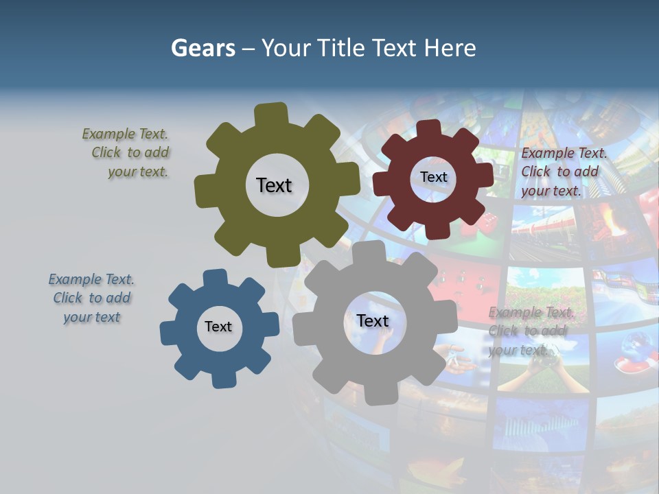 Stream Picture Media PowerPoint Template