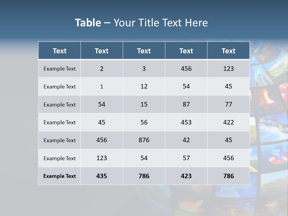 Stream Picture Media PowerPoint Template