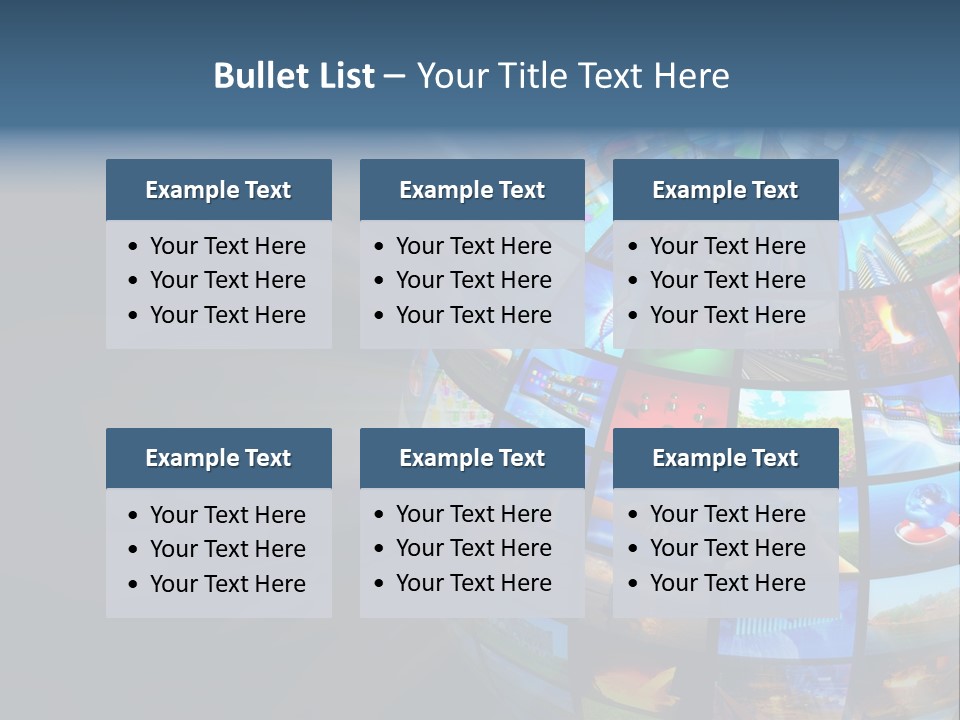 Stream Picture Media PowerPoint Template