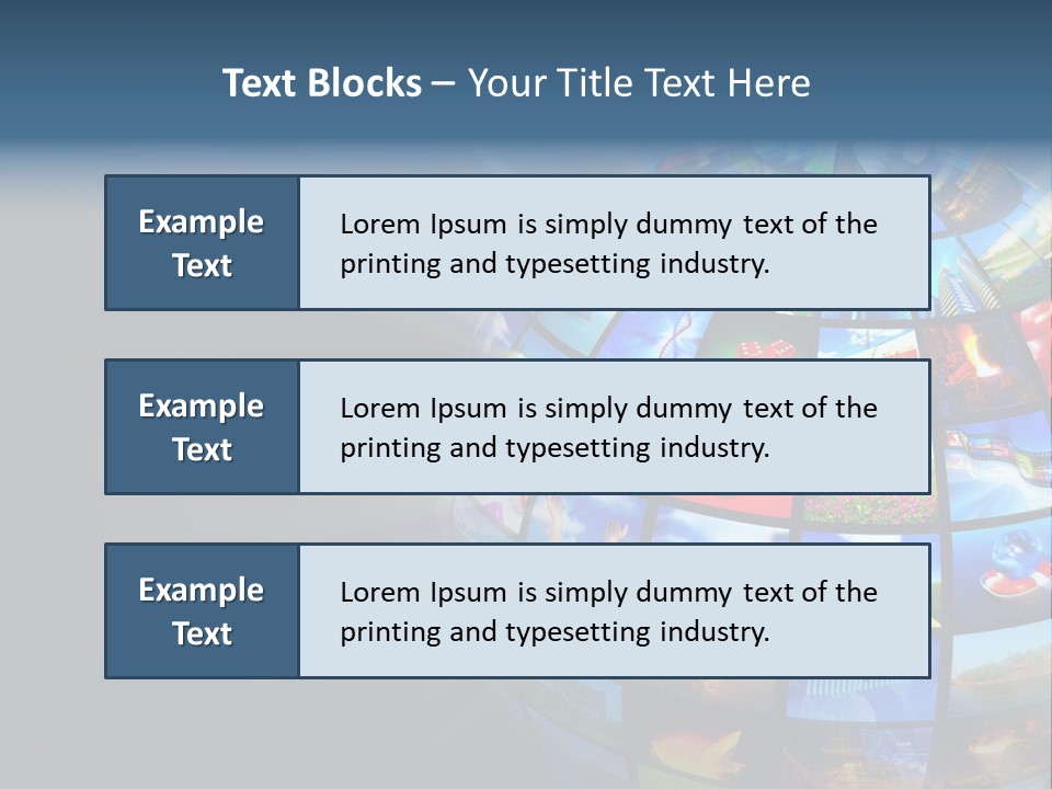 Stream Picture Media PowerPoint Template