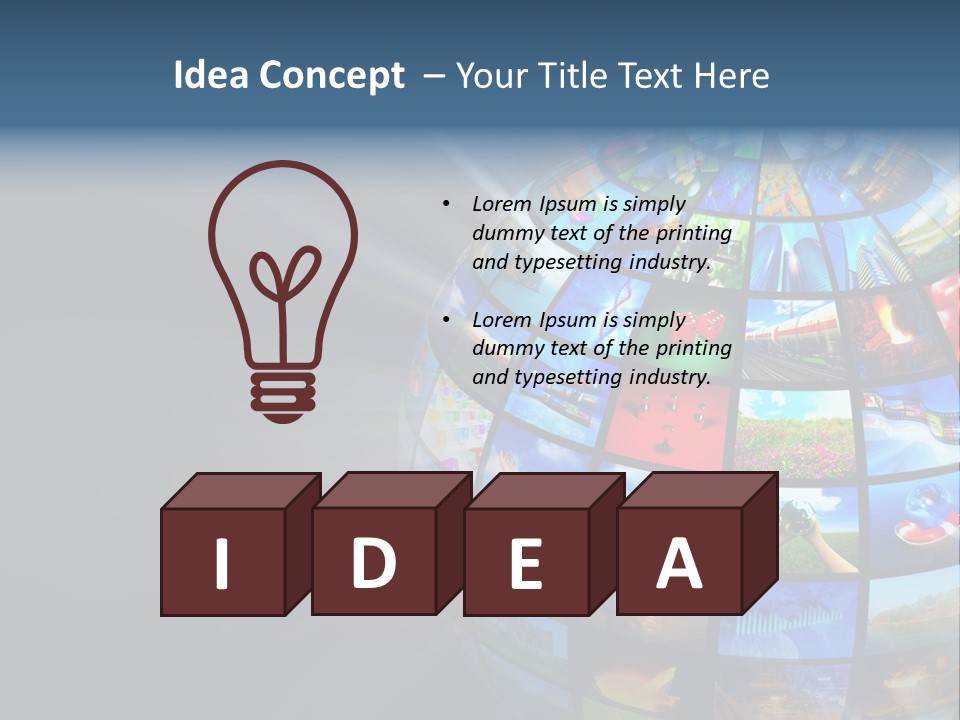 Stream Picture Media PowerPoint Template