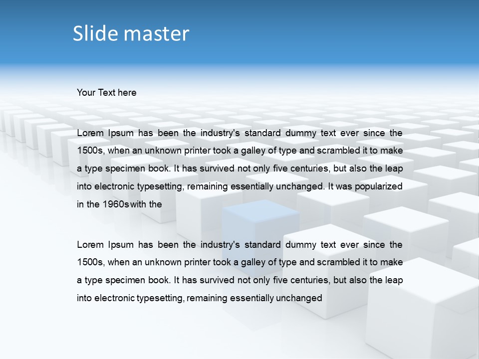 Single Render Object PowerPoint Template