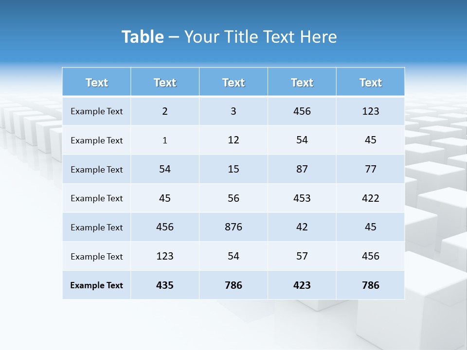Single Render Object PowerPoint Template