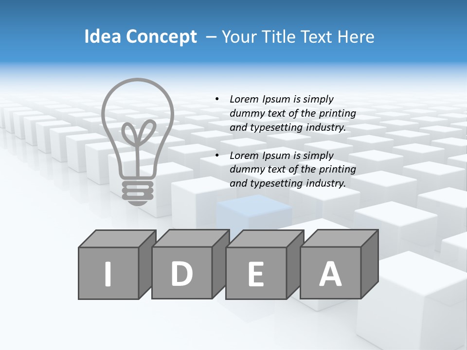 Single Render Object PowerPoint Template