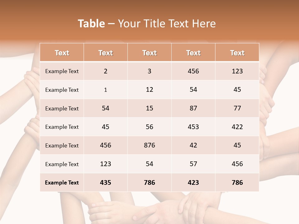 Symbol Joined United PowerPoint Template