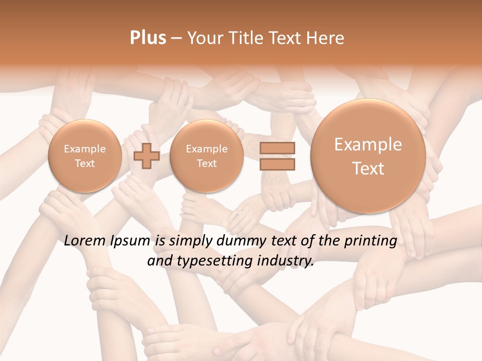 Symbol Joined United PowerPoint Template