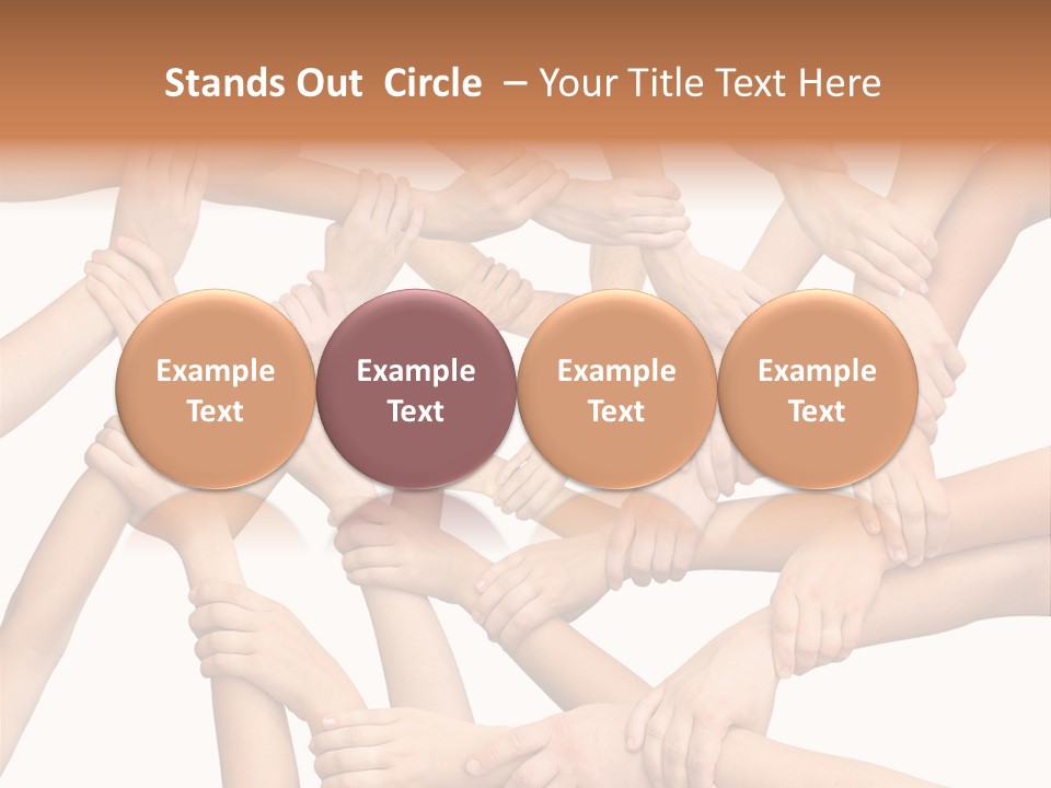 Symbol Joined United PowerPoint Template