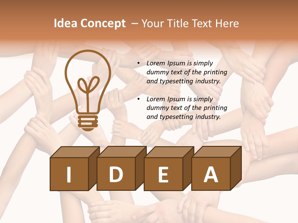 Symbol Joined United PowerPoint Template