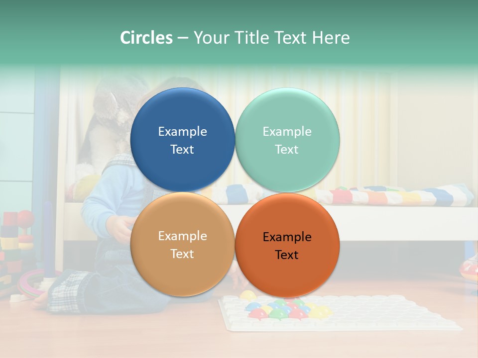 Kid Blue Floor PowerPoint Template