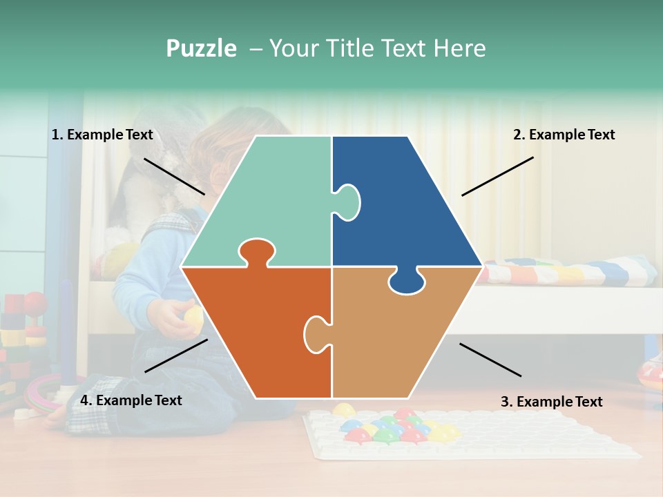 Kid Blue Floor PowerPoint Template