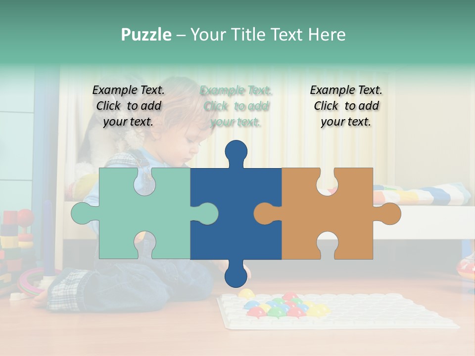 Kid Blue Floor PowerPoint Template